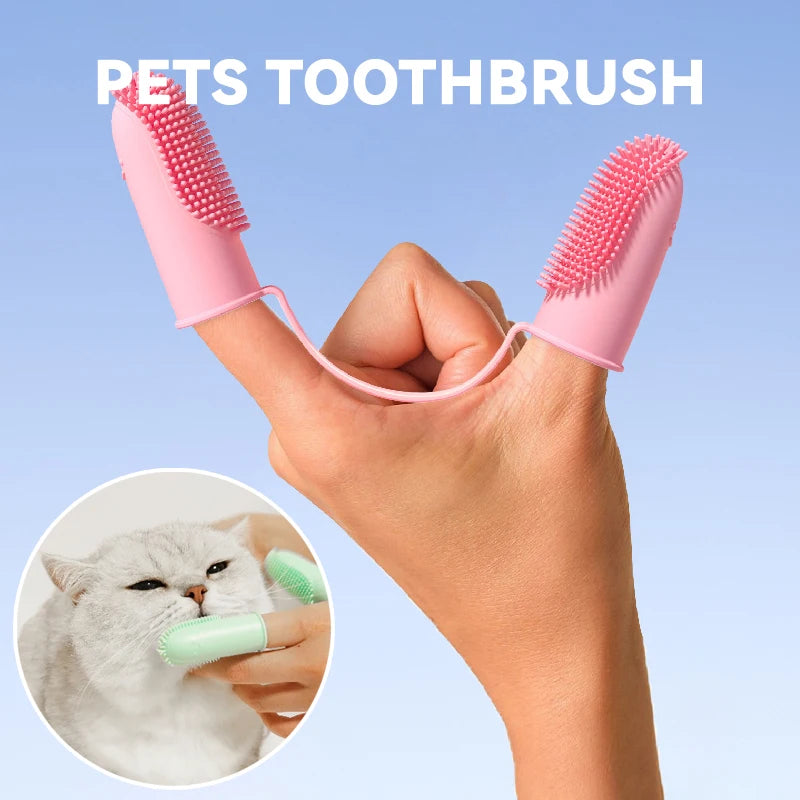 Brosse à dents en silicone pour chiens, accessoires pour animaux de compagnie anti tartre