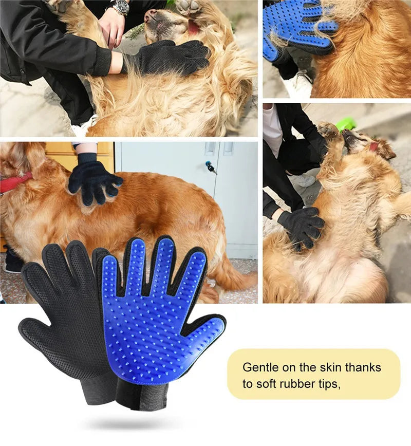 Gant de toilettage - massage pour chien accessoires pour animaux de compagnie