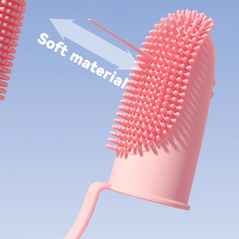 Brosse à dents en silicone pour chiens, accessoires pour animaux de compagnie anti tartre