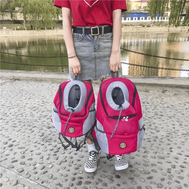 Backpack sac de transport pour chien sac portatif pour extérieur sac à dos portatif pour chien - Our family dog