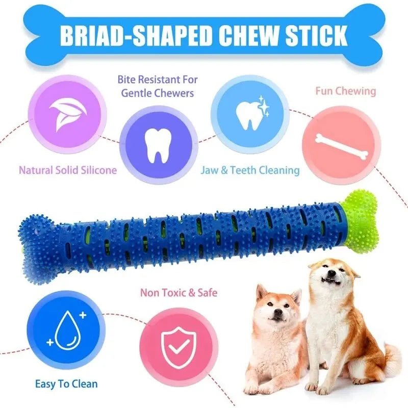 Bâton à mâcher pour chien, masse ,nettoyage, nouveau produit, brosse à dents en caoutchouc, jouet à mâcher, jouet de nettoyage des dents pour animaux de compagnie, accessoire pour animaux de compagnie - Our family dog