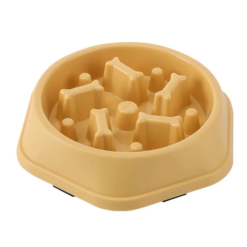 Bol de nourriture lente pour animaux de compagnie, plat de nourriture anti glouton pour chiens accessoires pour chiens gamelle nourriture pour régime chiens - Our family dog