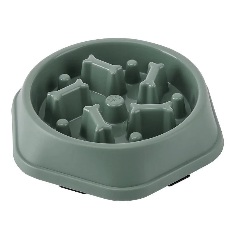 Bol de nourriture lente pour animaux de compagnie, plat de nourriture anti glouton pour chiens accessoires pour chiens gamelle nourriture pour régime chiens - Our family dog