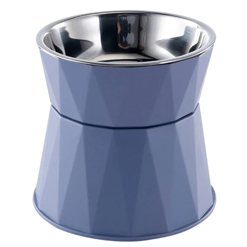 Bol en acier inoxydable surélevé pour animaux de compagnie, mangeoire pour chiot, bol à boire, plat d'alimentation en eau pour chat, fournitures pour animaux de compagnie - Our family dog