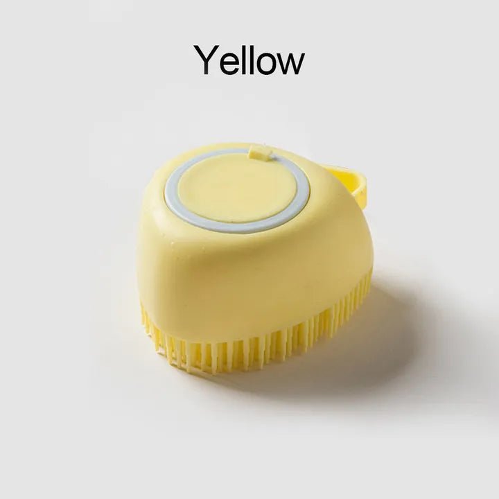 Brosse de bain et massage en silicone brush accessoires pour chien - Our family dog