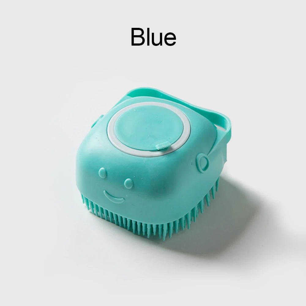 Brosse de bain et massage en silicone brush accessoires pour chien - Our family dog
