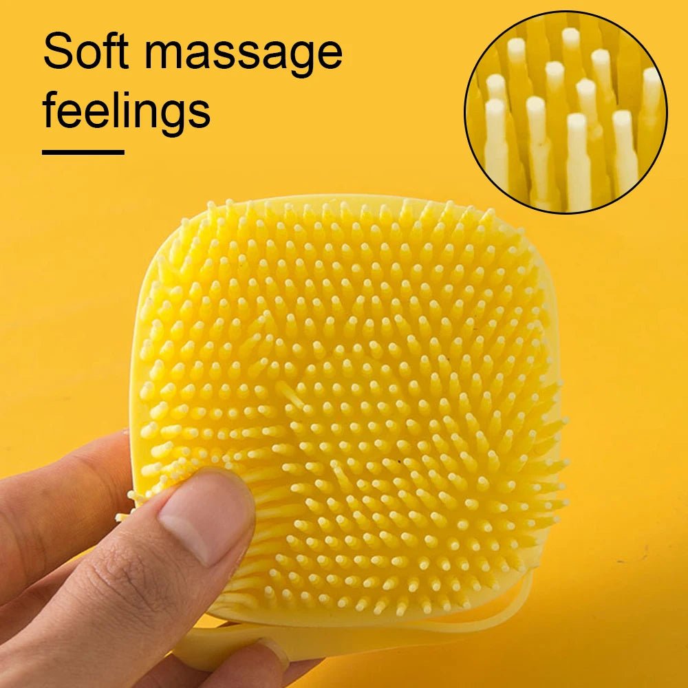 Brosse de bain et massage en silicone brush accessoires pour chien - Our family dog