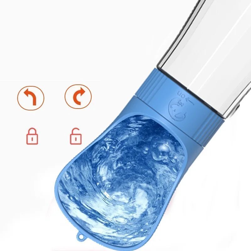 Distributeur d'eau portable et nourriture 2 en 1 pour animaux de compagnie, bol à boire, sortie plein air, petits et grands chiens, chats et chiots, fournitures pour animaux de compagnie gourde pour animal - Our family dog