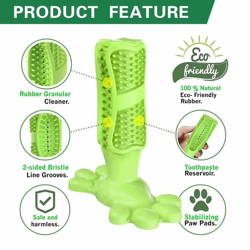 Jouets à mâcher interactifs pour petits et moyens et grands chiens, brosse à dents de nettoyage pour chiens 100% caoutchouc naturel eco friendly accessoires pour animaux de compagnie - Our family dog
