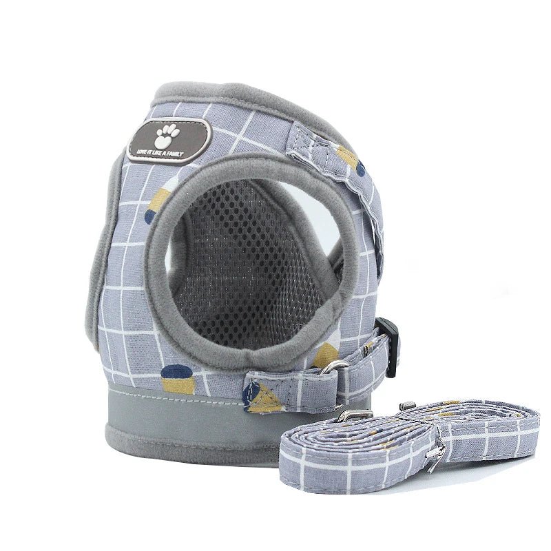 Harnais réfléchissant pour chien, colliers réfléchissants pour chiot et petits chiens gilet en maille respirant, réglable pour petit chien et chat Pug Pet Supplies - Our family dog