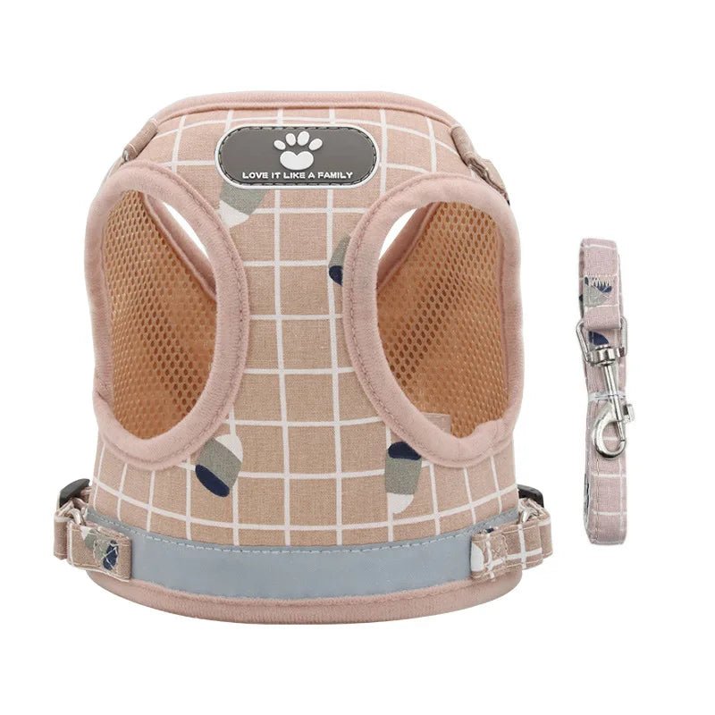 Harnais réfléchissant pour chien, colliers réfléchissants pour chiot et petits chiens gilet en maille respirant, réglable pour petit chien et chat Pug Pet Supplies - Our family dog