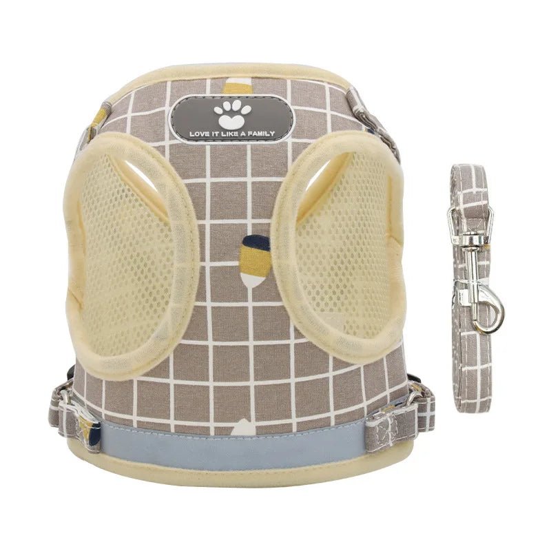 Harnais réfléchissant pour chien, colliers réfléchissants pour chiot et petits chiens gilet en maille respirant, réglable pour petit chien et chat Pug Pet Supplies - Our family dog