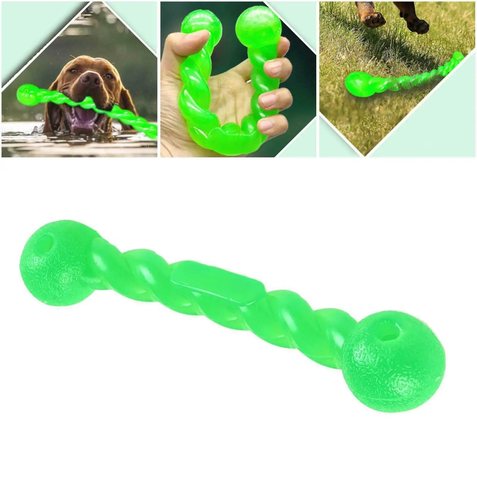 Jouet à mâcher d'entraînement pour chien de compagnie, amusant, caoutchouc dents propres durables, jouet - Our family dog