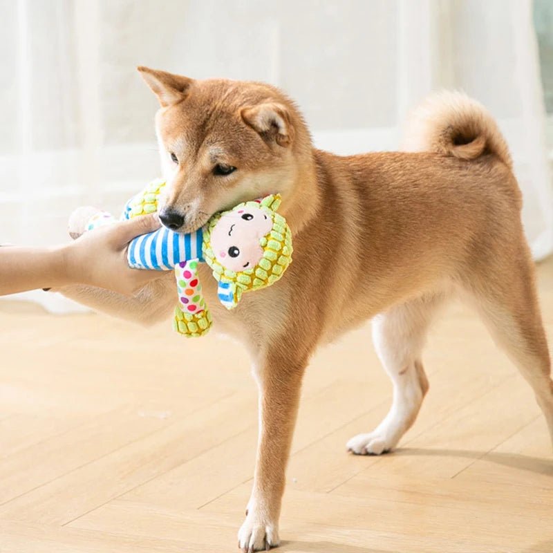 Peluche pour chien jouet animaux accessoires animaux jouet couineur jouet interactif jouet à mâcher - Our family dog